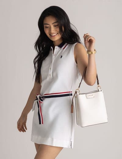 SOLID BUCKET BAG WITH CROSSBODY STRAP 5