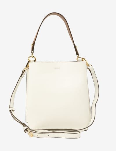 SOLID BUCKET BAG WITH CROSSBODY STRAP 8