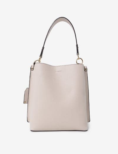 SOLID BUCKET BAG WITH CROSSBODY STRAP 17