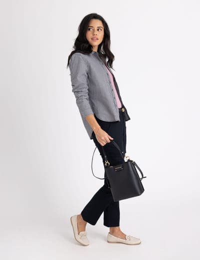 SOLID BUCKET BAG WITH CROSSBODY STRAP 21