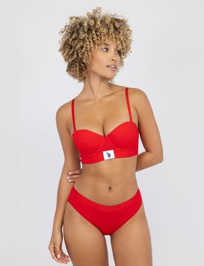 3PK RIBBED COTTON SPAN HI CUT BIKINIS 1