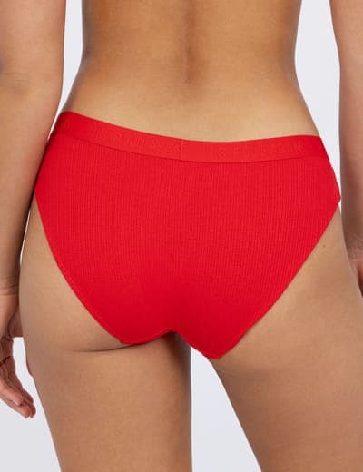 3PK RIBBED COTTON SPAN HI CUT BIKINIS 4