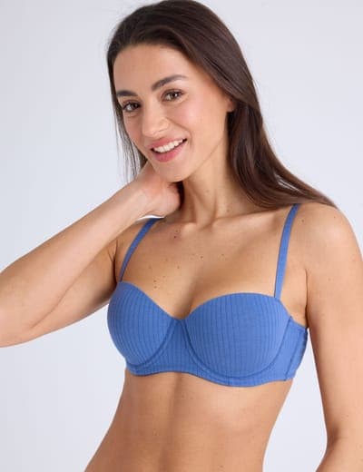 3PK COTTON RIBBED BRAS 7