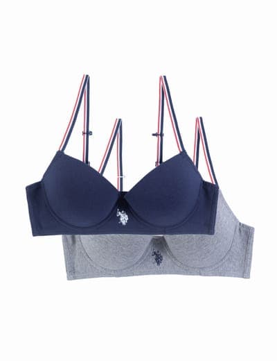 2PK SIG STRIPE PRINTED DHM BRAS 2