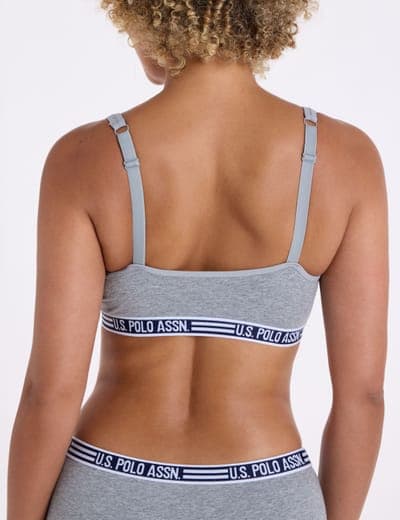 2PK COTTON SPAN WORDMARK BAND BRAS 3