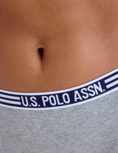 3PK COTTON SPAN WORDMARK BAND BOYSHORTS 4