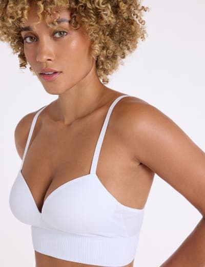 3PK WIDE BAND SEAMLESS MICROFIBER BRAS 3