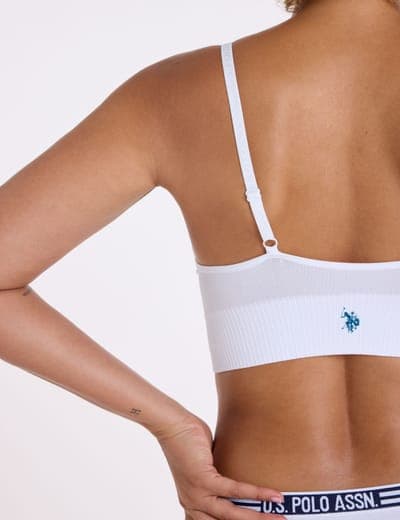 3PK WIDE BAND SEAMLESS MICROFIBER BRAS 4