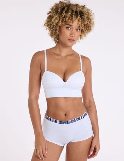 3PK WIDE BAND SEAMLESS MICROFIBER BRAS 6