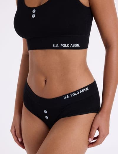 3PK BUTTON EMBELLISHED SEAMLESS HIPSTERS 1