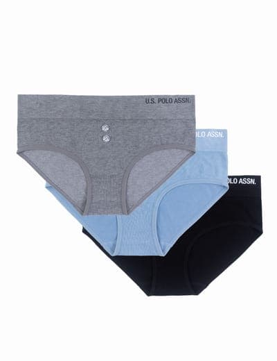 3PK BUTTON EMBELLISHED SEAMLESS HIPSTERS 2