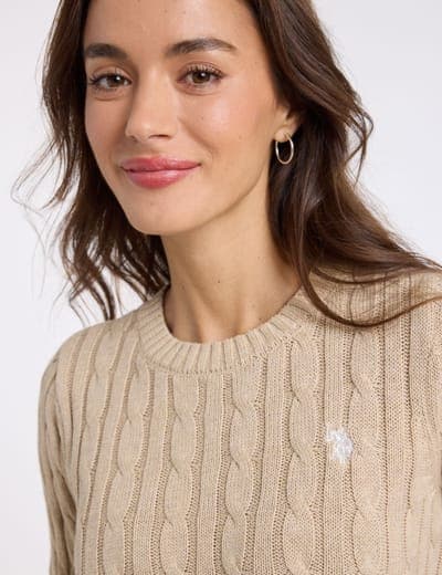 CABLE CREW NECK SWEATER 2