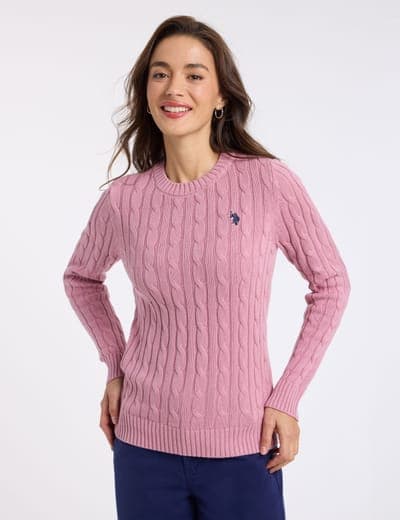 CABLE CREW NECK SWEATER 4