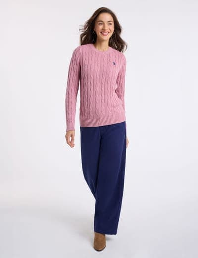 CABLE CREW NECK SWEATER 6