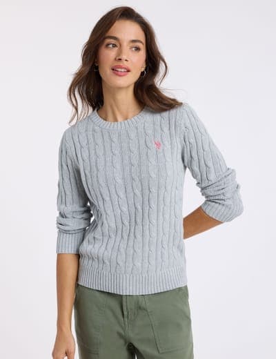 CABLE CREW NECK SWEATER 7