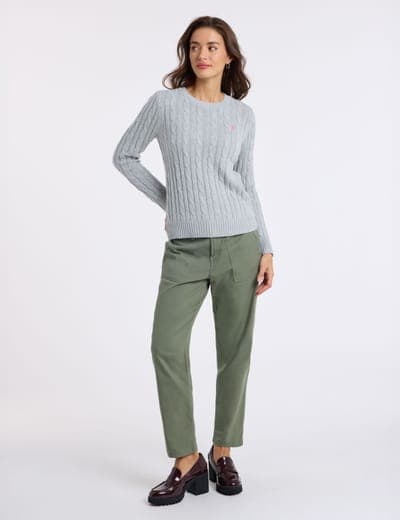 CABLE CREW NECK SWEATER 9