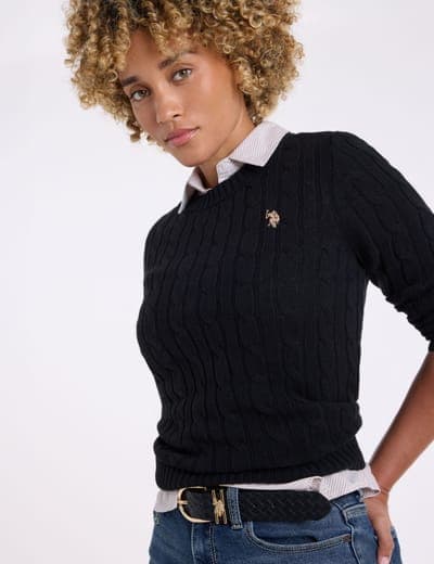 CABLE CREW NECK SWEATER 10