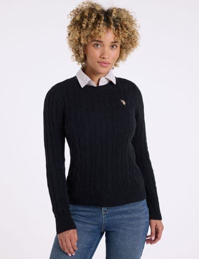 CABLE CREW NECK SWEATER 11