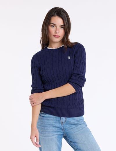 CABLE CREW NECK SWEATER 13