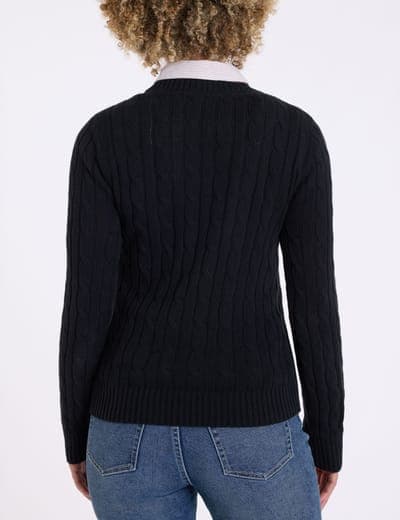 CABLE CREW NECK SWEATER 14