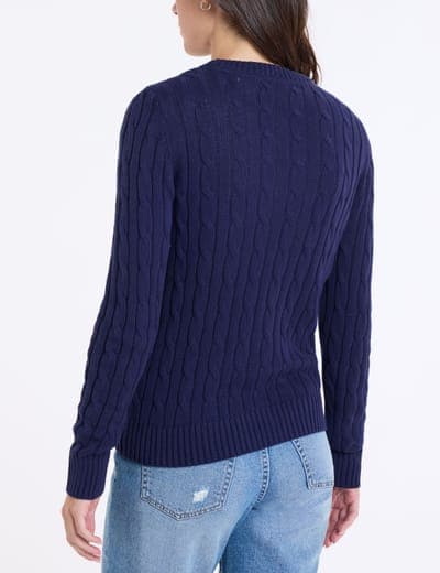 CABLE CREW NECK SWEATER 18