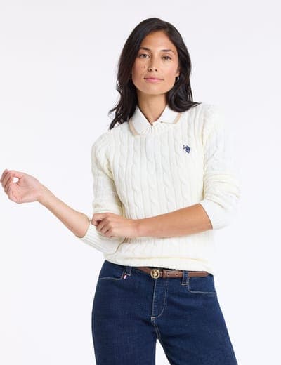 CABLE CREW NECK SWEATER 19