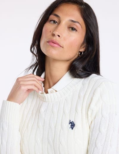 CABLE CREW NECK SWEATER 20