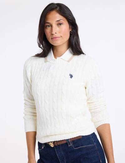 CABLE CREW NECK SWEATER 21