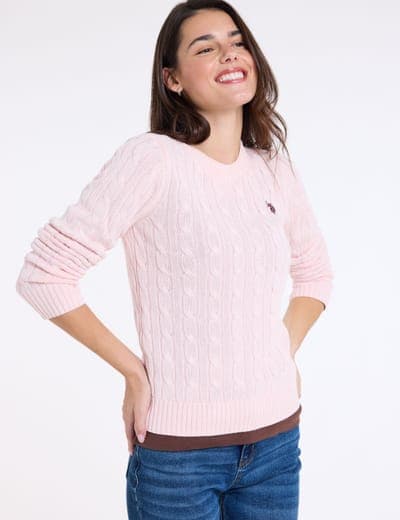 CABLE CREW NECK SWEATER 26