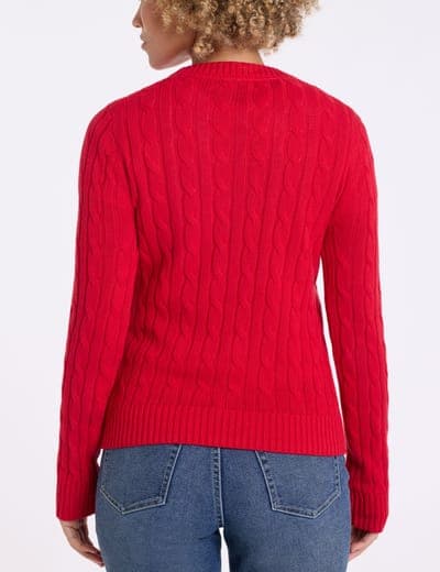 CABLE CREW NECK SWEATER 32