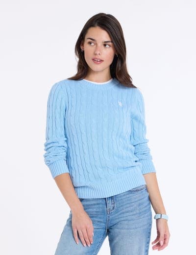 CABLE CREW NECK SWEATER 33