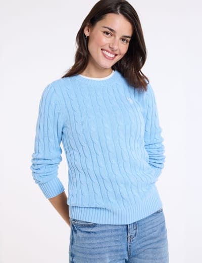 CABLE CREW NECK SWEATER 35