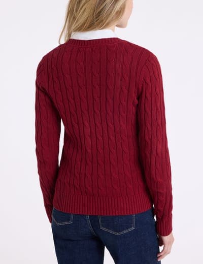CABLE V-NECK SWEATER 12