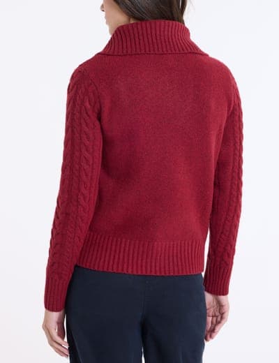 FULL ZIP NOVELTY CABLE CARDIGAN 10