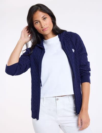 FULL ZIP CABLE SWEATER 4