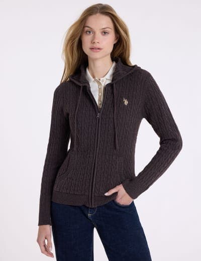 FULL ZIP CABLE SWEATER 14