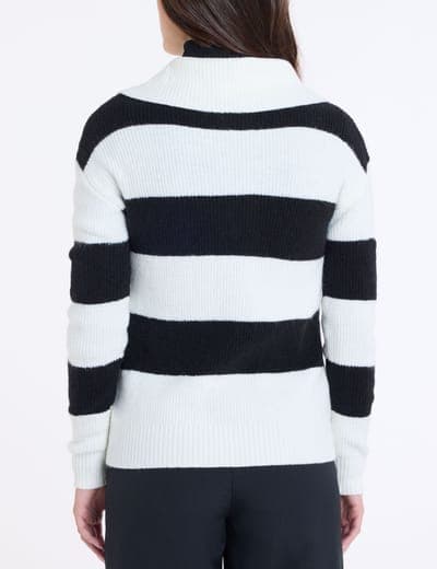 1/2 ZIP RUGBY STRIPE SWEATER 4