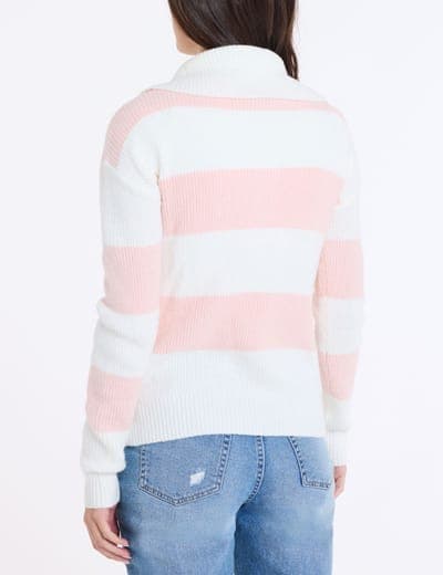 1/2 ZIP RUGBY STRIPE SWEATER 8