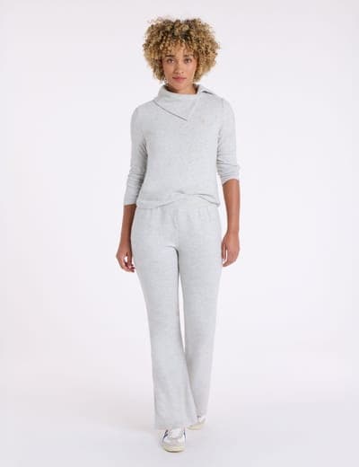 SHAWL COLLAR LONG SLEEVE HACCI TOP 7