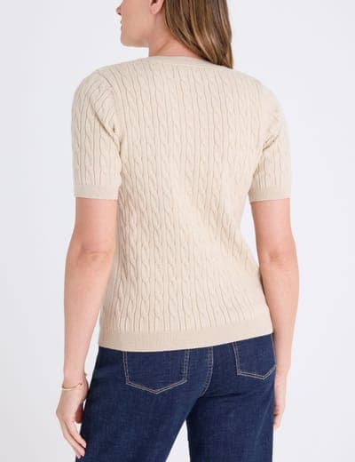 BABY CABLE STITCH CREW NECK SWEATER 3