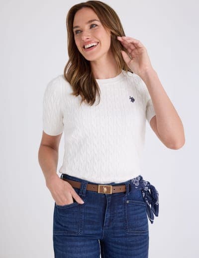 BABY CABLE STITCH CREW NECK SWEATER 5