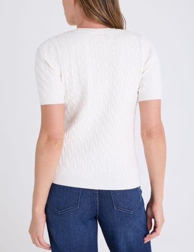 BABY CABLE STITCH CREW NECK SWEATER 8