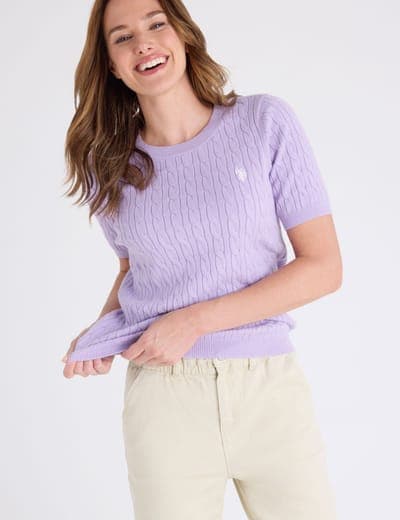 BABY CABLE STITCH CREW NECK SWEATER 9