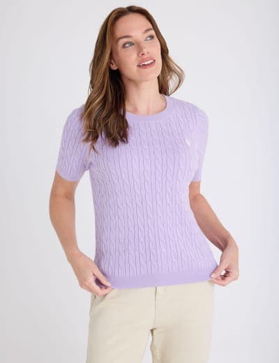 BABY CABLE STITCH CREW NECK SWEATER 11