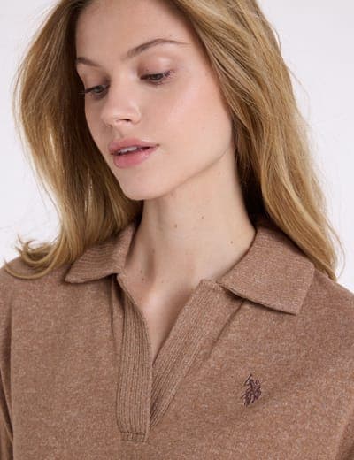 DROP SHOULDER RELAXED HACCI POLO SHIRT 4