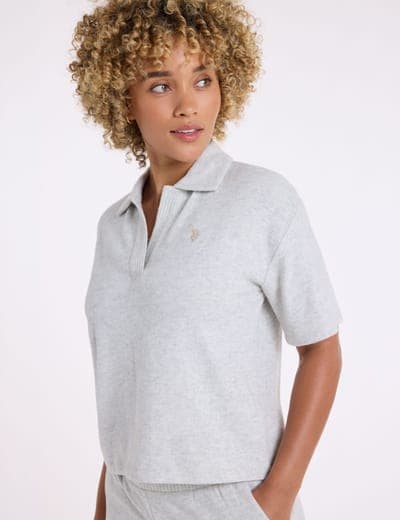 DROP SHOULDER RELAXED HACCI POLO SHIRT 8