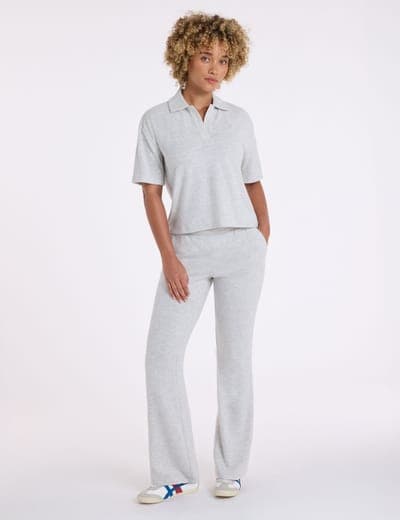 DROP SHOULDER RELAXED HACCI POLO SHIRT 9