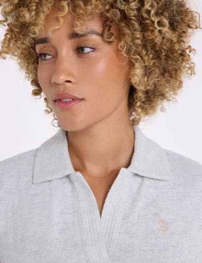 DROP SHOULDER RELAXED HACCI POLO SHIRT 10