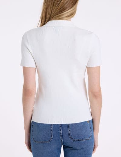 1/4 ZIP RIB SWEATER POLO SHIRT 9