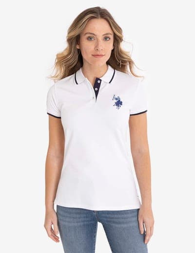 MULTI-TONAL LOGO SOLID POLO SHIRT 2